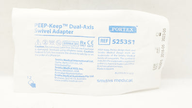 Smiths Medical 525351 Portex Peep-Keep Dual-Axis Swivel Adapter (x)